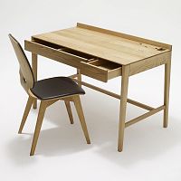 Free-standing desk THEO MEDIUM DESKcontemporaryoakwalnut