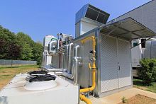 Diesel engine CHP plant REC+gas enginenatural gasbiogas