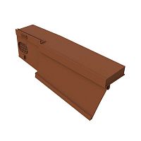 Edge roof tile ASHMORE DRY VERGEthermoplastic resinbrowngray