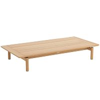 Contemporary coffee table CAVOteakwooden baserectangular