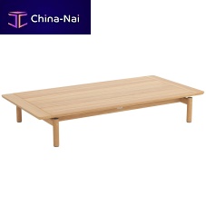 Contemporary coffee table CAVOteakwooden baserectangular