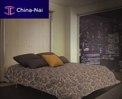 Wall bed LMGdoublecontemporarywith shelf