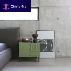 Contemporary bedside table ZERO.16lacquered woodoakrectangular
