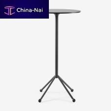 Contemporary high bar table TIP laminatemelaminemetal base