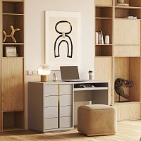 Free-standing desk XLUXcontemporarywoodenstraight