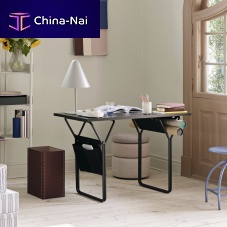 Free-standing desk BERIT contemporarywood veneerash