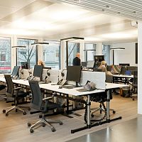 Workstation desk USM Kitosfree-standingcontemporarylacquered MDF