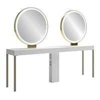 Contemporary dressing table QL 4Pmelaminefreestandingfor hairdressers