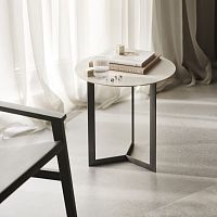 Contemporary side table KABIoakwalnutlacquered wood
