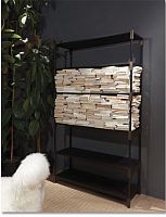 Free-standing bookcase MATCHcontemporarywoodenblack