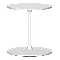 Contemporary side table Poppycrystalpainted steel baseround