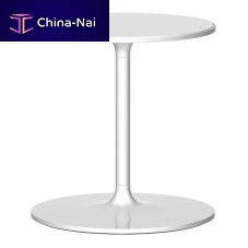Contemporary side table Poppycrystalpainted steel baseround