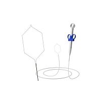 Intestinal polyp extraction endoscopic basket ENDOLINE® LOOPstraight