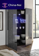 Contemporary china cabinet PRISMAlacquered wood