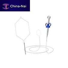Intestinal polyp extraction endoscopic basket ENDOLINE® LOOPstraight