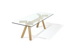 Contemporary table 70 X 70beechbeech baserectangular