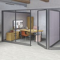 Contemporary conference table ISLANDSwoodenmetal baserectangular