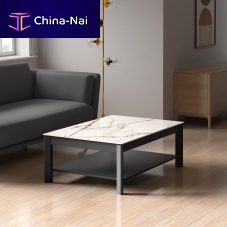 Contemporary coffee table MULTIPLUS tempered glassceramiclacquered aluminum base