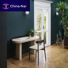 Free-standing desk Jumbocontemporarylacquered woodash