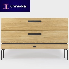 Chest of drawers with long legs Eheminimalist designoaksolid wood