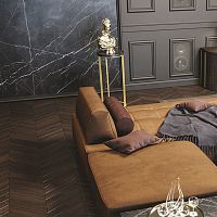Contemporary side table Uniqomarblemetal baseround