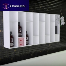 Contemporary bathroom cabinet VERTICAL SHELFwoodenwall-mountedhigh