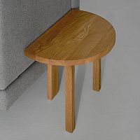 Contemporary side table LUNAoakashbeech