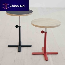 Contemporary side table ROUTESlaminated MDFpowder-coated steelpowder-coated steel base