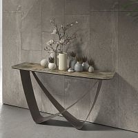 Contemporary sideboard table 3269marbleporcelain stonewarelacquered metal steel base