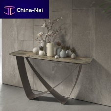 Contemporary sideboard table 3269marbleporcelain stonewarelacquered metal steel base