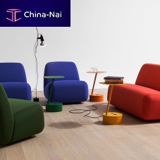 Contemporary side table ADD CABLEcorksteelsteel base