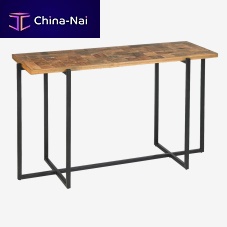 Contemporary sideboard table SHANGRI woodenpainted metal baserectangular