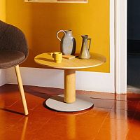 Contemporary side table Taber oakHPLFenix NTM®