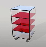 Shelf on casters TI VEDOcontemporaryglass