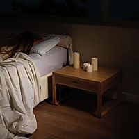 Contemporary bedside table MUUoakwengerectangular