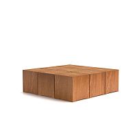 Contemporary coffee table DA FUMOsolid woodsquaremodular