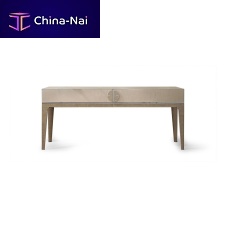 Contemporary sideboard table MPLACEwoodenleather baserectangular