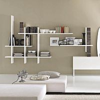 Wall-mounted shelf COMP_758contemporarylacquered wood