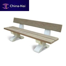 Traditional public bench PARCconcretewith backrest