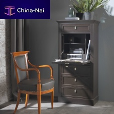 Traditional secretary desk 6405 Sophiawood veneerwith storageadjustable