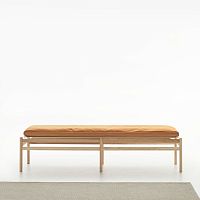 Contemporary bench Budwoodenwithout backrestwithout armrests