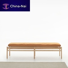 Contemporary bench Budwoodenwithout backrestwithout armrests