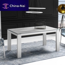 Contemporary dining table ARMONIAwood veneerlacquered MDFglass