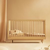 Extendable baby bed Puresinglecontemporaryoak