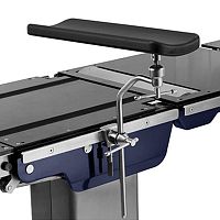 Surgical armrest adjustable