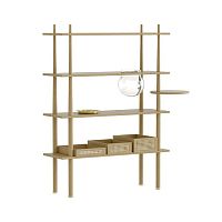 Self-supporting shelving system STORIEScontemporarywoodenhome