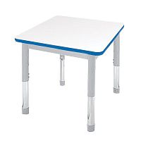 Contemporary table DURAsteelhigh-pressure laminatesteel base