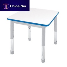 Contemporary table DURAsteelhigh-pressure laminatesteel base