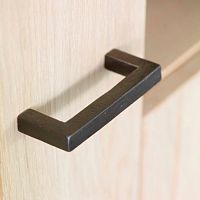Aged iron furniture handle PMQ-128raw metalwhite bronzeraw bronze