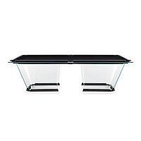 Contemporary pool table T1.1 hometempered glassby Marc Sadler